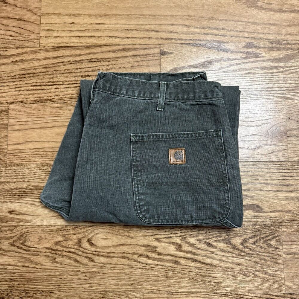 Carhartt Workwear Blanket Lined Plaid Pants Men's Size 40x30 (Fits 38x30)